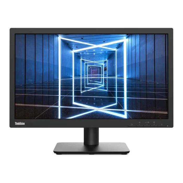 Lenovo 19.5inch HD Plus 1600X900 Monitor, 60Hz, TN Panel, Anti-glare, HDMI, VGA, Tilt Adjustable Stand, Black - 62F7KAT4UK — view 2