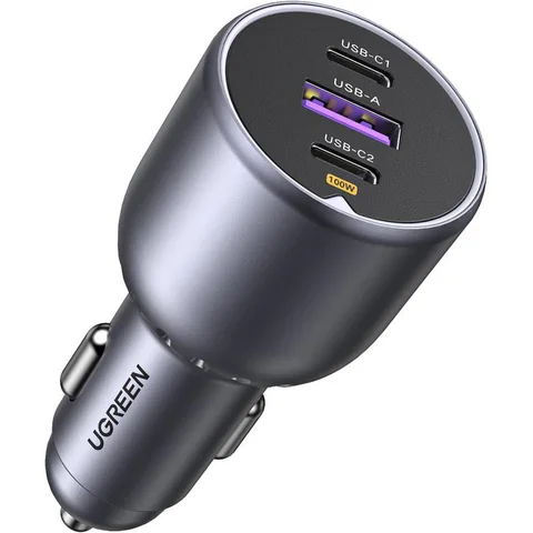 UGREEN EC705 130W Fast Car Charger with 3 Ports