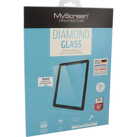MyScreenPROTECTOR DIAMOND GLASS Tempered Glass iPad Screen Protector for iPad Pro 12.9 - 2022/iPad Pro 12.9 - 2021