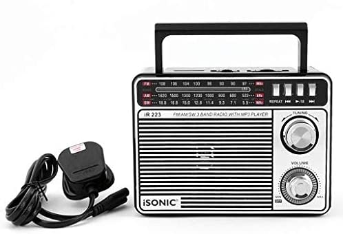 iSonic 3 Bands Rechargeable Radio With MP3 Player - (IR 224)