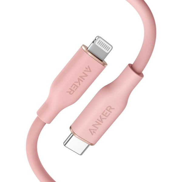 Anker Powerline III Flow Usb-c With Lightning Connector 3ft-(Pink)-(A8662H51)