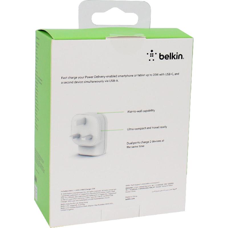 Belkin BoostCharge 32W USB-C PD + USB-A Wall Charger — view 2
