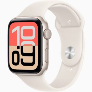 Apple Watch SE 3, GPS, 40mm, Starlight Aluminum Case with Starlight Sport Band