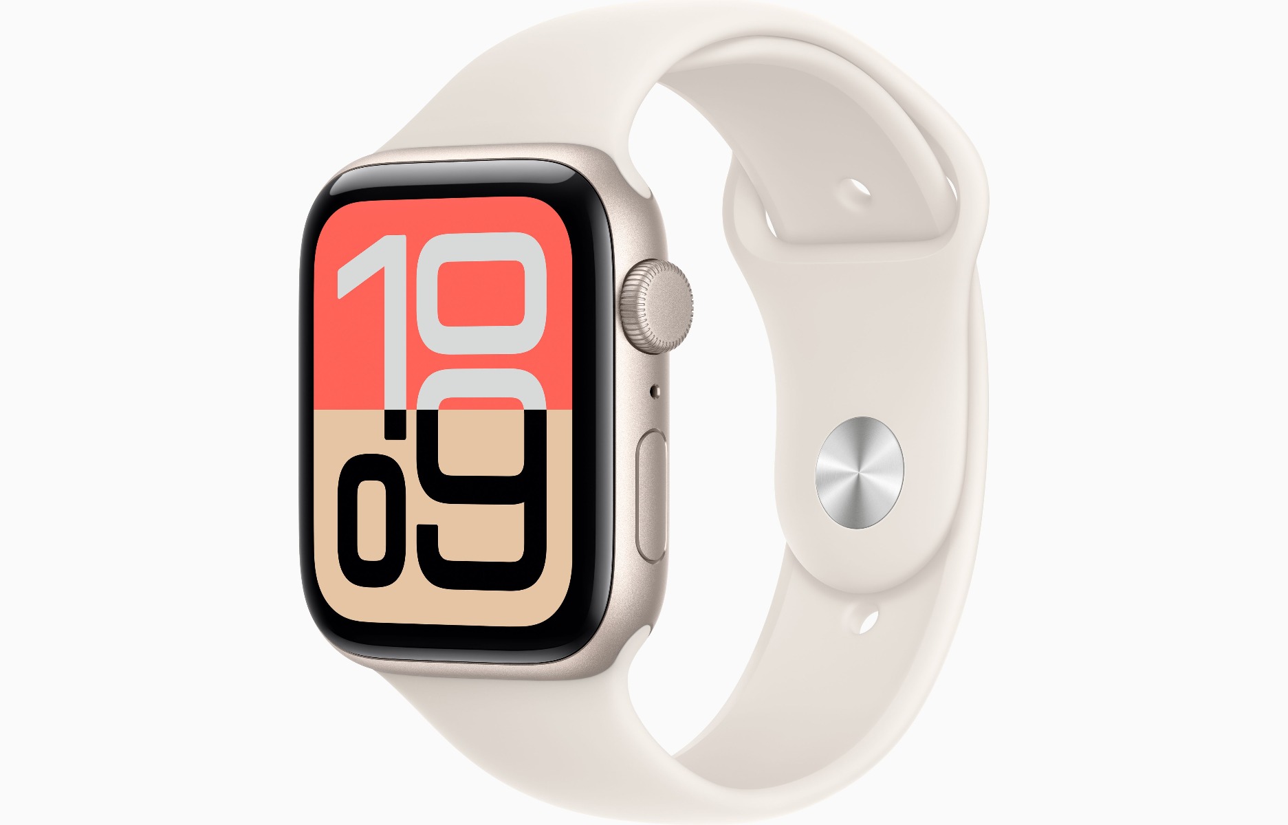 Apple Watch SE 3, GPS, 40mm, Starlight Aluminum Case with Starlight Sport Band