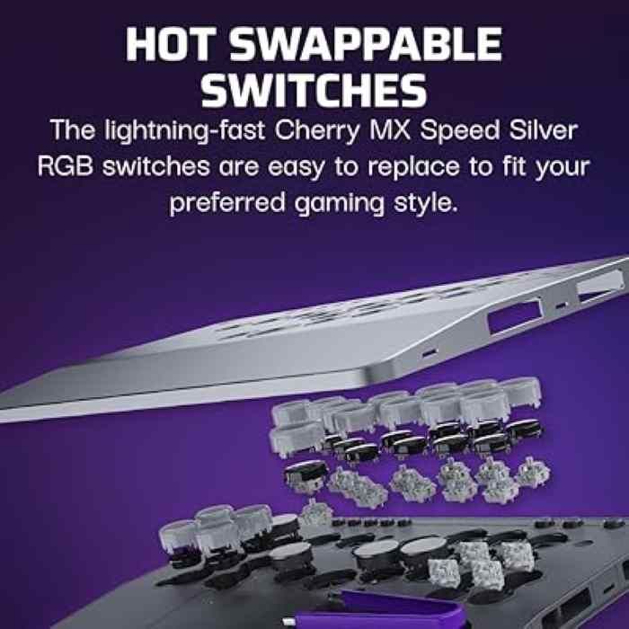 Turtle Beach Victrix Pro KO Leverless, Customizable eSports Tournament Ready Arcade Controller, Gray — view 2