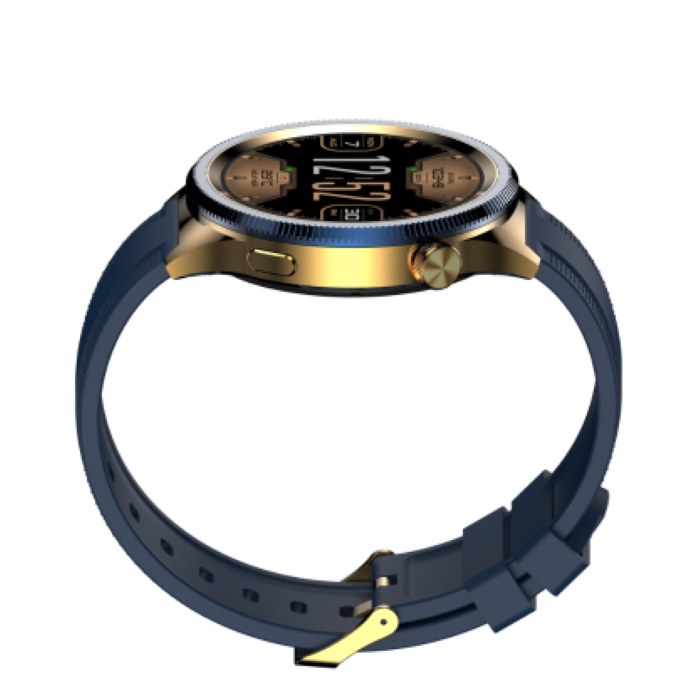 Hezire HWatch Crown Smartwatch, Blue And Gold - HEZ-SW-10 — view 2
