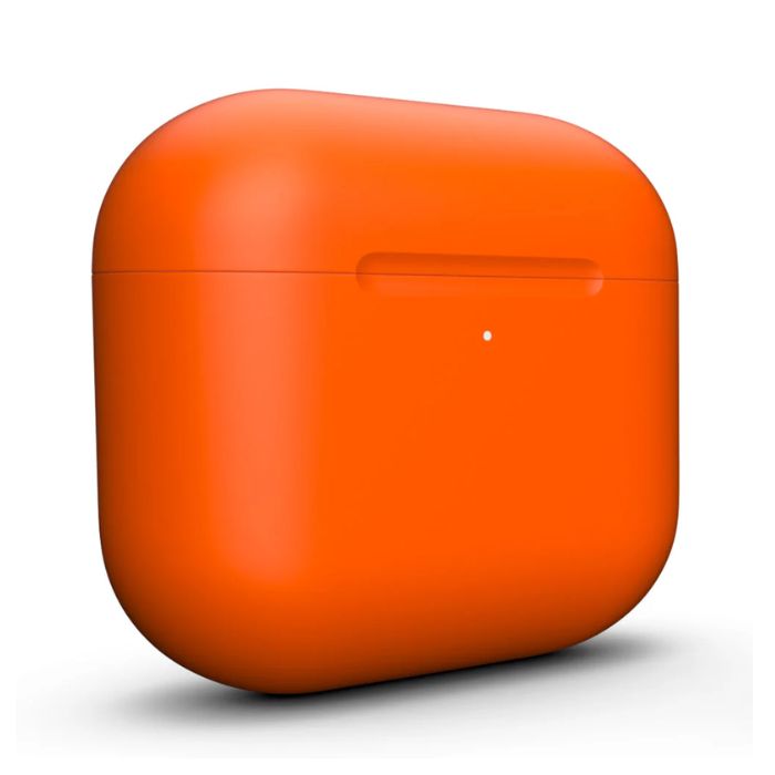 Merlin Craft Customized Apple Airpods 4 Neon Orange — view 4