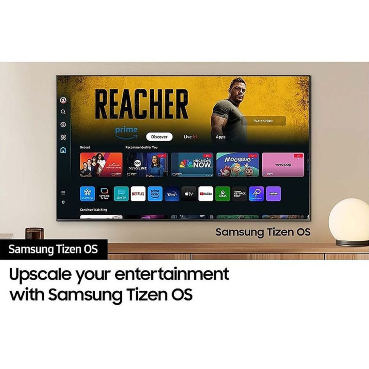 Samsung 4K UHD Smart Television 75 Inch, Black - UA75DU7000UXZN (2024 Model) — view 7