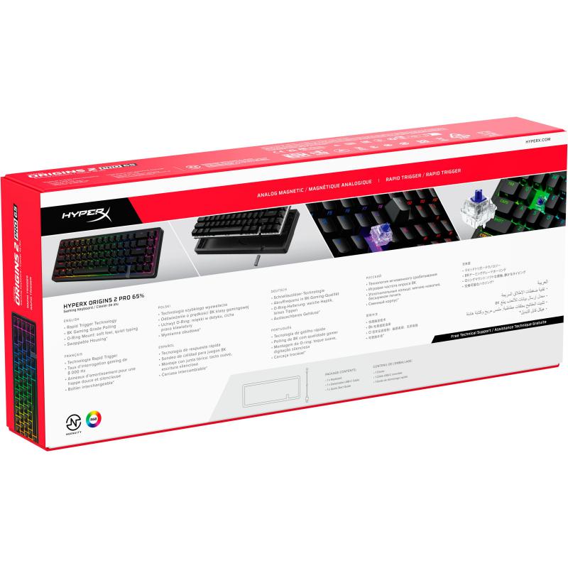 HyperX Origins 2 Pro 65 Analog Magnetic Switch Gaming Keyboard Wired — view 4