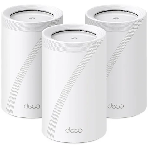 TP-Link Deco BE65 (3-pack) Whole Home Mesh Wi-Fi Wi-Fi 7 (802.11b/g/x/be) Tri-Band (2.4 GHz/5 GHz/6 GHz)