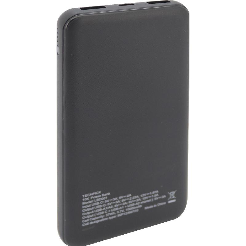 Techpick Power Bank Power Bank Charger PD Fast Charging 10000 mAh 3 USB (2X USB/1X USB-C) — view 2