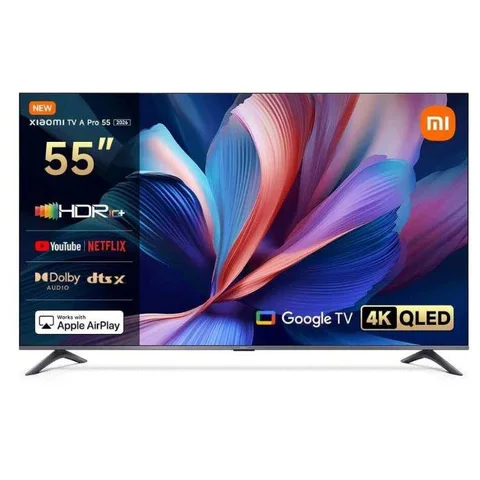 Xiaomi TV A Pro 55inch QLED 4K UHD Display Google TV, 2026