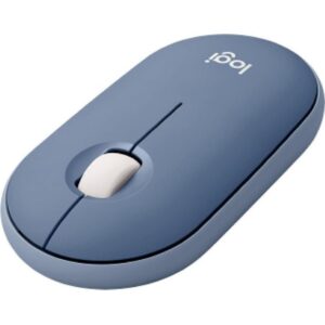 Logitech Pebble Wireless Mouse With Bluetooth - Blueberry
