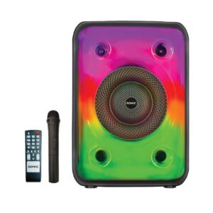 iSonic 8 inch Oval Rechargeable Speaker-(Black)-(iS 451)