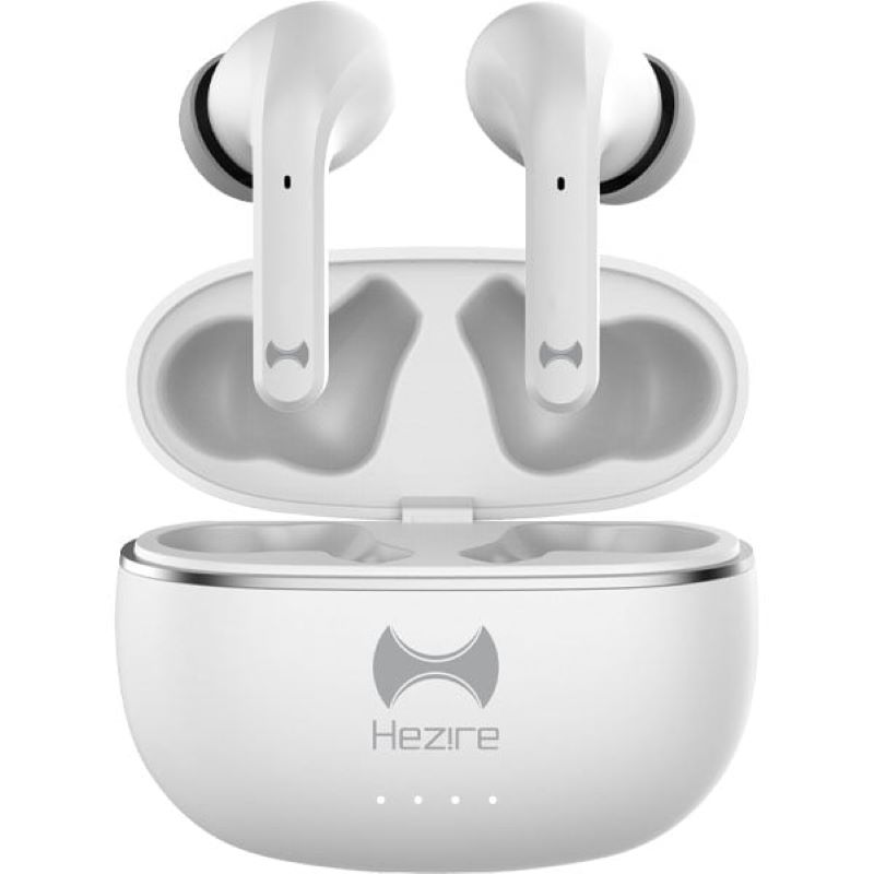 Hezire Hbudz Smart TWS Earbuds with ANC ENC & App White - HEZ-TWS-500W
