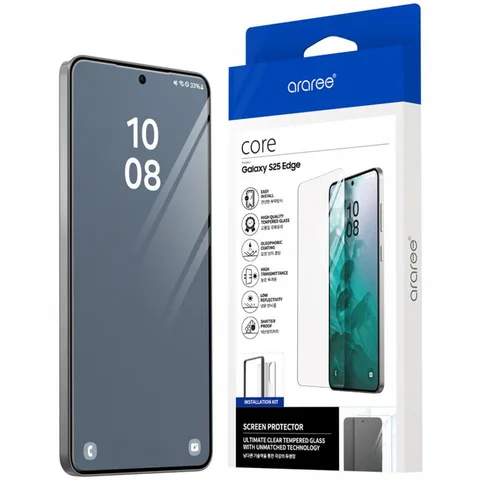 Araree Core Tempered Glass Smartphone Screen Protector for Samsung Galaxy S25 Edge