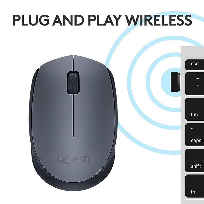 Logitech M170 Wireless Mouse - Grey — view 3