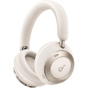 Anker Soundcore Space One Pro On-Ear Headphones Bluetooth Cream White