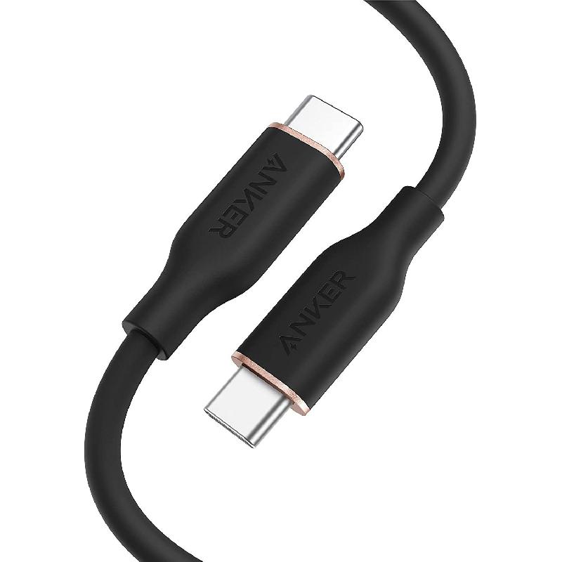 Anker PowerLine III Flow USB-C to USB-C Sync & Charge Cable 3.00 ft ( 91.44 cm )