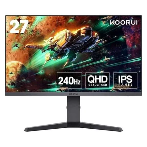 Koorui 27inch Gaming Monitor, IPS 2K QHD 2560 x 1440, 240Hz 1ms - 27E3QK