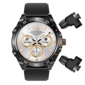 Porodo Hype Smartwatch With Earbuds- Black