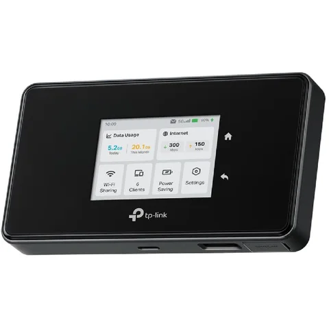 TP-Link M8550 5G Portable Router Wi-Fi 6E (802.11ax) Tri-Band (2.4 GHz/5 GHz/6 GHz)