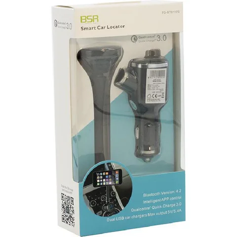 BSR Smart Car Locator + Magnetic Phone Holder + Car Charger