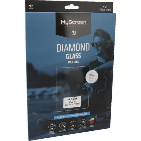 MyScreenPROTECTOR DIAMOND GLASS Tempered Glass iPad Screen Protector for iPad A16/iPad 10.9 10th Gen