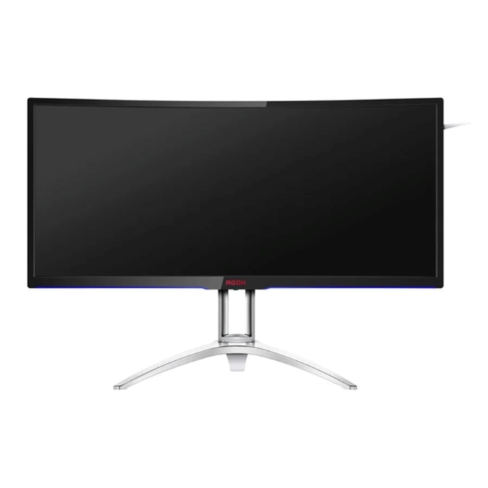 AOC 35inch Curved UltraWide Gaming Monitor, 2560X1080 Resolution, 200Hz, 4ms, FreeSync Premium, HDMI, DP, Adjustable Stand, Black & Silver - AG352QCX — view 3