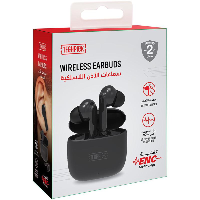 Techpick Fi36 Earbuds Bluetooth Black — view 2