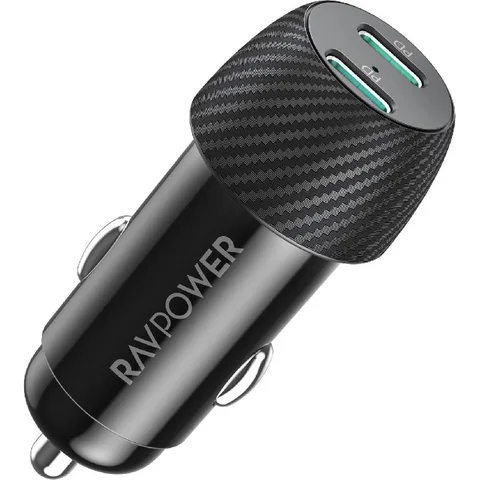 RAVPower Dual Port PD Car Charger