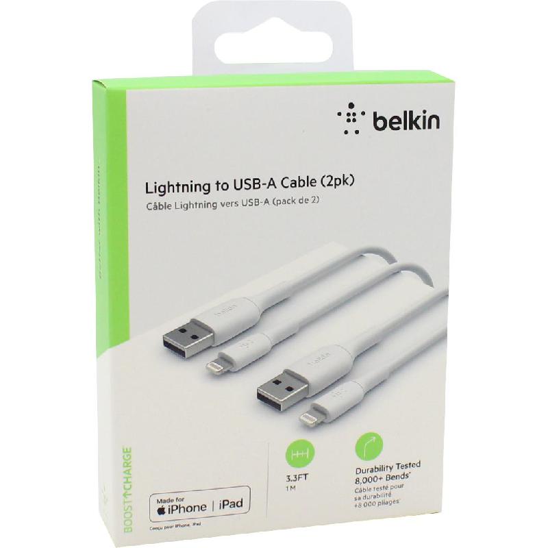 Belkin 2 Pack Lightning to USB Smartphone Sync Cable — view 3