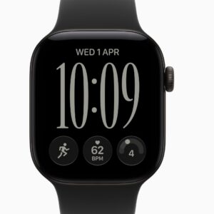 Apple Watch Series 12, GPS, 46mm, Black Aluminum Case with Black Sport Band - M/L