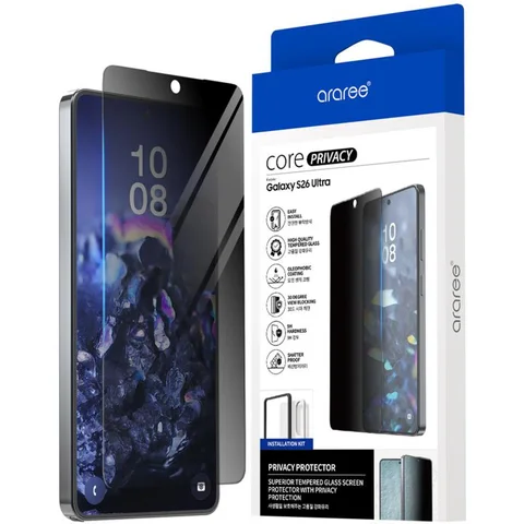 Araree Core Privacy Tempered Glass Smartphone Screen Protector for Samsung Galaxy S26 Ultra