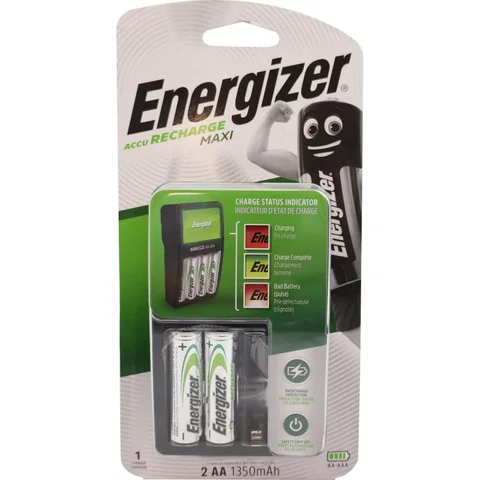 Energizer Accu Recharge Maxi Charger + Battery Set