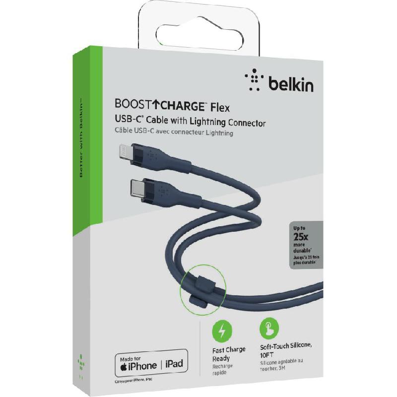 Belkin BoostCharge Flex USB-C to Lightning Sync & Charge Cable 3.00 m ( 9.84 ft ) — view 3