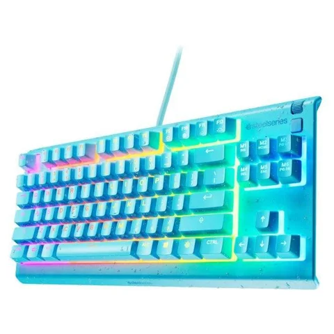 SteelSeries Apex 3 TKL Wired Membrane Gaming Keyboard - Aqua