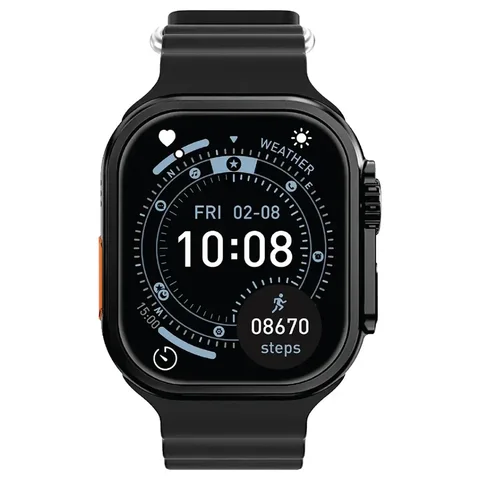 Green Lion Ultra Lite, 49mm Smart Watch- Black
