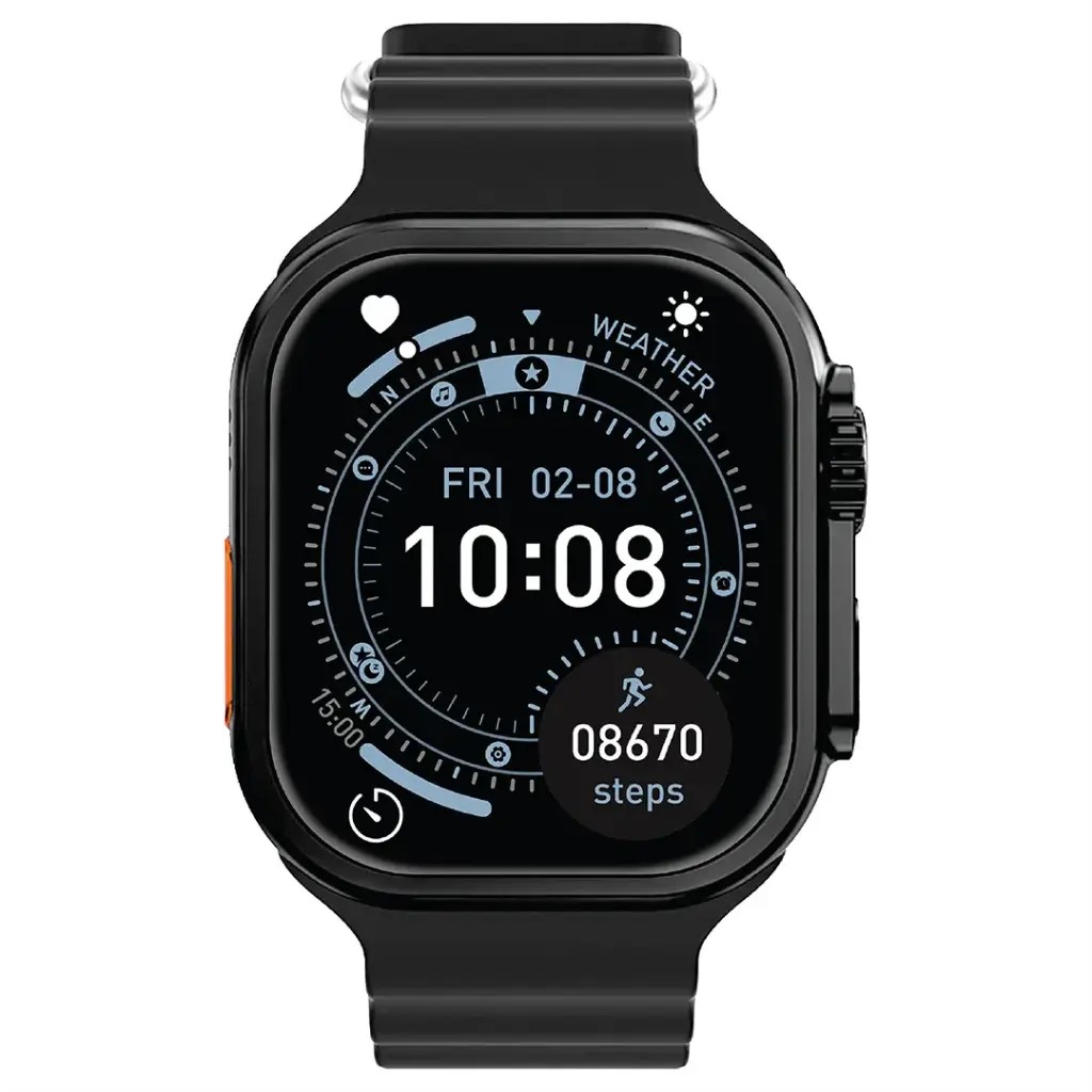 Green Lion Ultra Lite, 49mm Smart Watch- Black
