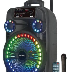iSonic Rechargeable Trolley Dom Speaker, Black- iS 461