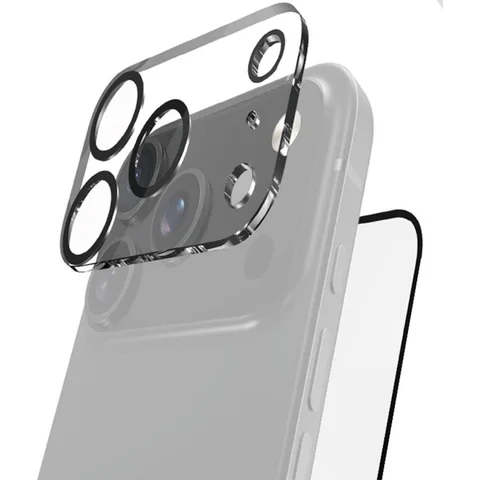 Raptic Air-Glass 2-in-1 Bundle: Tempered Glass + Camera Lens Protector Smartphone Display Protection