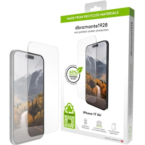 DBRAMANTE1928 Eco-protect Tempered Glass, Clear Smartphone Screen Protector for iPhone Air