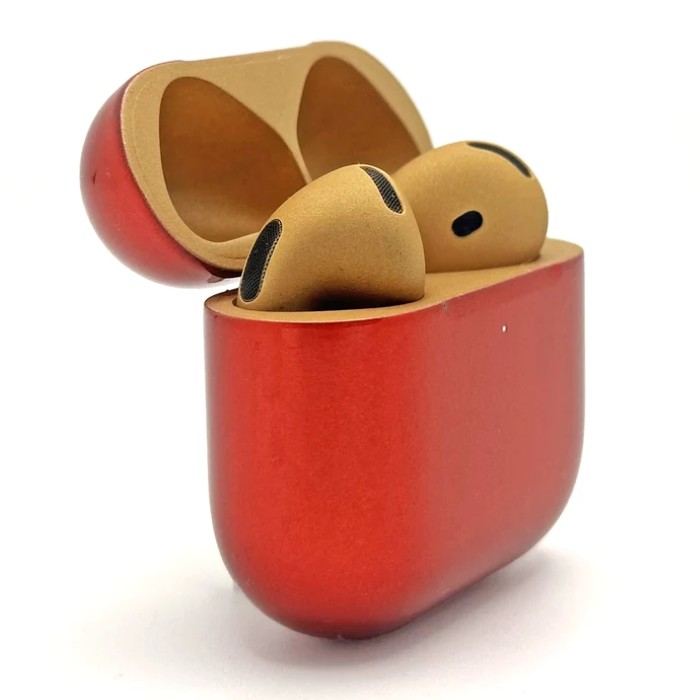 Merlin Craft Customized Apple AirPods 5 Gold-Red I am — view 4