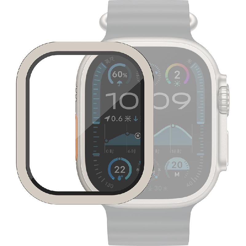 Techpick Alloy Edge Alloy Edge Design, Natural Smartwatch Screen Protector for Apple Watch Ultra 2/Watch Ultra — view 2