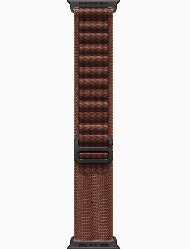 Apple Watch Ultra 4, GPS + Cellular, Black Titanium Case with Burgundy Alpine Loop - M — view 2