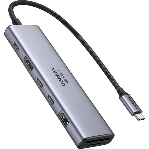 UGREEN CM511 Multi-port Hub 7 Port (HDMI/3X USB-C/1X USB/SD Card Slot/TF Card Slot)