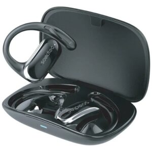 Porodo Soundtec Air Beat, Open-Ear Wireless Earbuds- Black