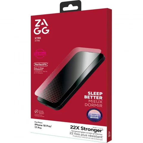 Zagg Invisible Shield Tempered Glass, Made with Recycled Glass Smartphone Screen Protector for iPhone 18 Pro/iPhone 17 Pro
