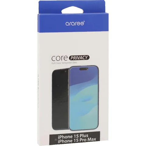 Araree Core Privacy Round Edge Smartphone Screen Protector for iPhone 15 Plus/iPhone 15 Pro Max