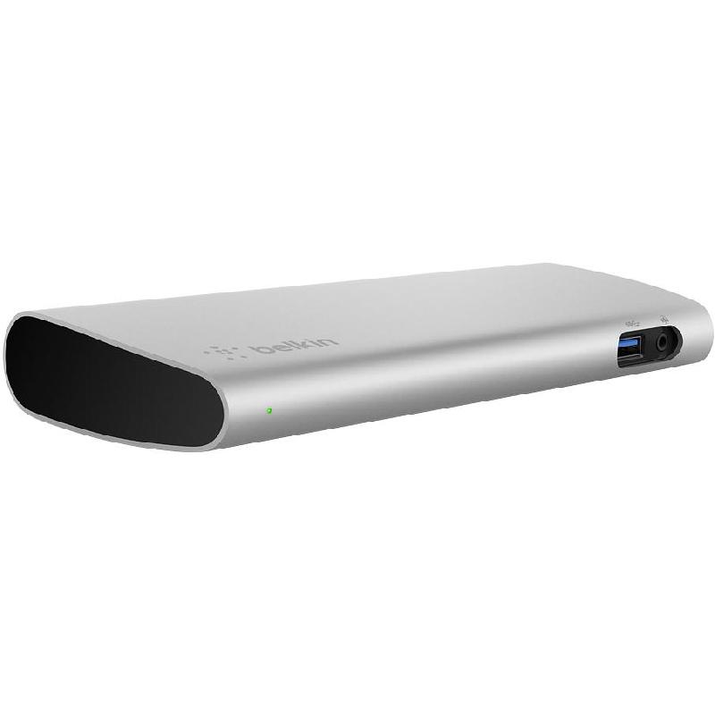 Belkin Thunderbolt 3 Express Multi-port Station 8 Port (RJ-45/2X USB-A/Power/Display/2X USB-C/Audio Output)